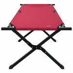 vidaXL Lit de camping pliant 2 Pièces Rouge Tissu Oxford