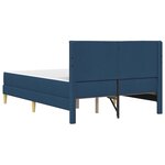 vidaXL Cadre de lit Bleu 120 x 200 cm Polyester