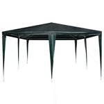 vidaXL Tente de fête Verte 4x4 m PE