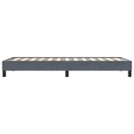 vidaXL Cadre de lit sans matelas gris foncé 90x220 cm velours
