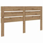 vidaXL Tête de lit Chêne artisanal 180 cm Bois d'ingénierie