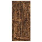 vidaXL Garde-robe Chêne fumé 82 5x51 5x180 cm Bois d'ingénierie