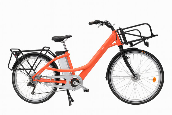 Vélo électrique du facteur  reconditionné - Taille normale - Orange / Noir