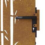 vidaXL Portail de jardin 85x175 cm acier corten design de bambou