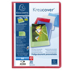 Protège-documents En Polypropylène Semi Rigide Kreacover® Chromaline 40 Vues - A4 - Couleurs Assorties - X 20 - Exacompta