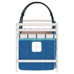 vidaXL Lit mezzanine enfants avec tunnel sans matelas bleu 90x190 cm