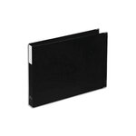 Classeur format A3 à l’italienne à 4 anneaux en D en balacron noir ARIANEX