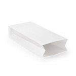 Sac kraft haute résistance blanc simple épaisseur 100 g/m² 18x44x8 cm (lot de 250)