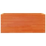 vidaXL Jardinière cire marron 110x40x45 5 cm bois de pin massif