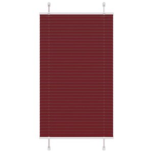 vidaXL Store plissé rouge bordeaux 80x150 cm largeur du tissu 79 4 cm