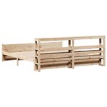 vidaXL Cadre de lit avec tête de lit sans matelas 180x200 cm