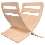 vidaXL Porte-revue en bois sur pied naturel