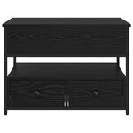 vidaXL Table basse Chêne noir 70 x 50 x 54.5 cm Bois d'ingénierie