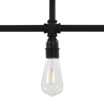 Vidaxl plafonnier noir 3 ampoules e27