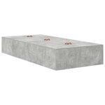 vidaXL Cadre de lit gris béton 80x200 cm