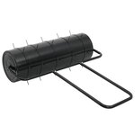 vidaXL Rouleau à gazon de jardin à tirer et colliers d'aérateur 63 L fer acier