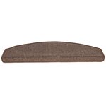 vidaXL Tapis d'escalier 10 Pièces 65x24x4 cm Marron café