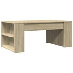 vidaXL Table basse chêne sonoma 102x55x42 cm bois d'ingénierie
