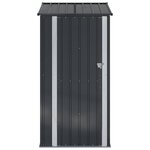 vidaXL Cabanons de jardin Anthracite 103 x 86 x 200 cm Métал