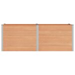 vidaXL Jardinière surélevée Marron 250 x 100 x 91 cm WPC et Aluminium