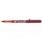 Stylo roller V Ball VB5 Encre liquide Pte métal Fine Rouge PILOT