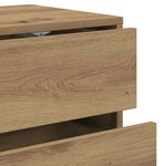 vidaXL Meuble TV chêne artisanal 80x34x35 5 cm bois d'ingénierie