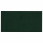 vidaXL Tête de lit murale 12 pc Vert foncé Velours