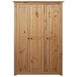 vidaXL Garde-robe à 3 portes 118x50x171 5 cm Pin Assortiment Panama