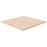 vidaXL Dessus de table carré 80x80x2 5 cm Bois chêne massif non traité