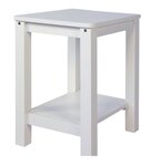 Table de chevet en bois blanc