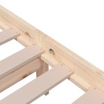 vidaXL Cadre de lit sans matelas bois massif 140x190 cm