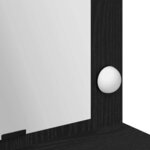 vidaXL Table de Toilette avec étagère Chêne noir 100 x 41 x 135 cm