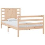 vidaXL Cadre de lit sans matelas 75x190 cm bois de pin massif
