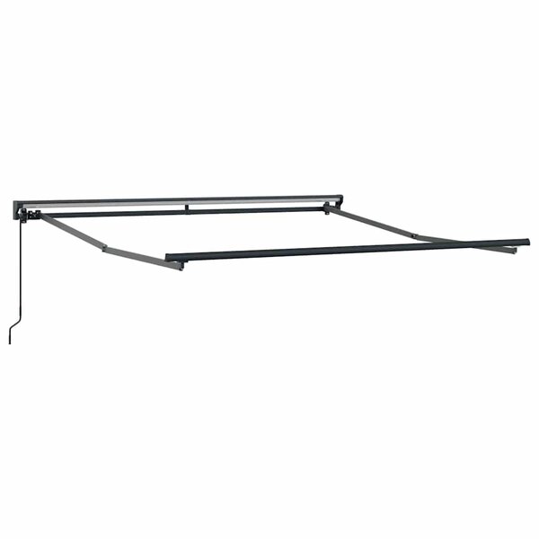 vidaXL Cadre d'auvent Réglable Anthracite 3 x 2 5 m Acier