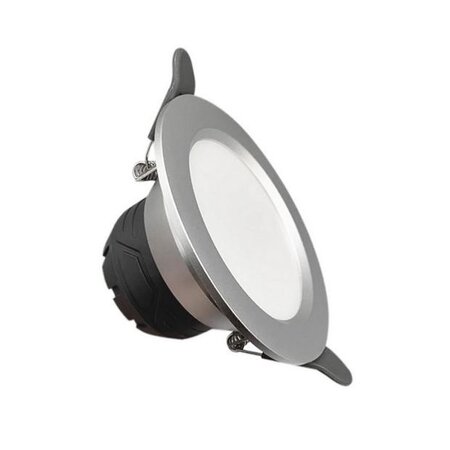 Spot led encastrable 6w rond argent - blanc chaud 2300k - 3500k - silamp