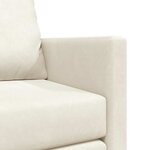 vidaXL Canapé-lit avec coussin Crème 122 x 70 x 60 cm Velours