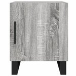 vidaXL Table de chevet sonoma gris 40x40x50 cm bois d'ingénierie