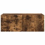 vidaXL Meuble TV mural Chêne fumé 60 x 31 x 29.5 cm Bois d'ingénierie