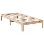 vidaXL Cadre de lit sans matelas 90x200 cm bois de pin massif