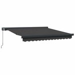vidaXL Auvent rétractable anthracite 3x2 5 m tissu et aluminium