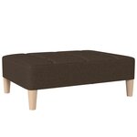 vidaXL Repose-pied Marron foncé 78x56x32 cm Tissu