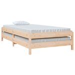 vidaXL Lit empilable sans matelas 80x200 cm bois de pin massif