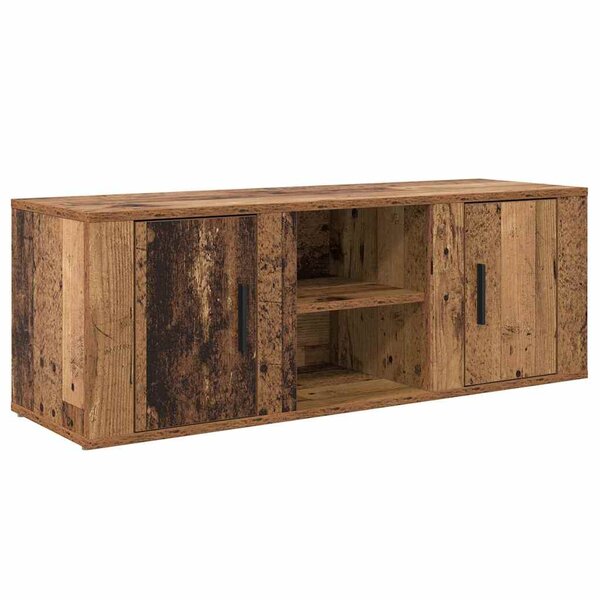 vidaXL Meuble TV Bois Ancien 100 x 31 5 x 35 cm Bois d'ingénierie
