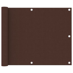 vidaXL Écran de balcon Marron 75x300 cm Tissu Oxford