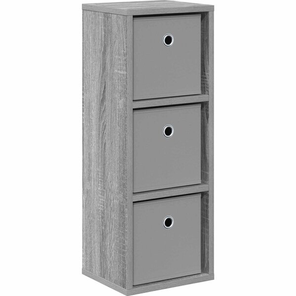vidaXL Buffet avec tiroir Gris Sonoma 25 5 x 22 x 69 5 cm
