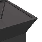 vidaXL Braise Noir 50 x 50 x 40 cm Acier