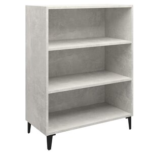vidaXL Buffet Gris béton 69 5x32 5x90 cm Bois d'ingénierie