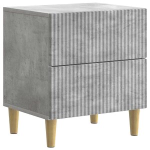vidaXL Cabinet de chevet avec tiroir Gris béton 43 x 34 5 x 48 cm