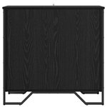 vidaXL Buffet Noir 78 x 35.5 x 74.5 cm Bois d'ingénierie