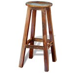 vidaXL Tabouret de bar Bois de récupération massif